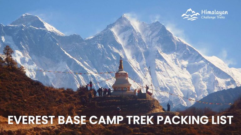 Everest Base Camp Trek Packing List 2026